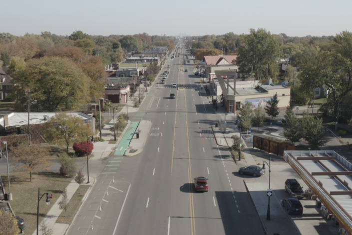 Photo of a street in Detroit