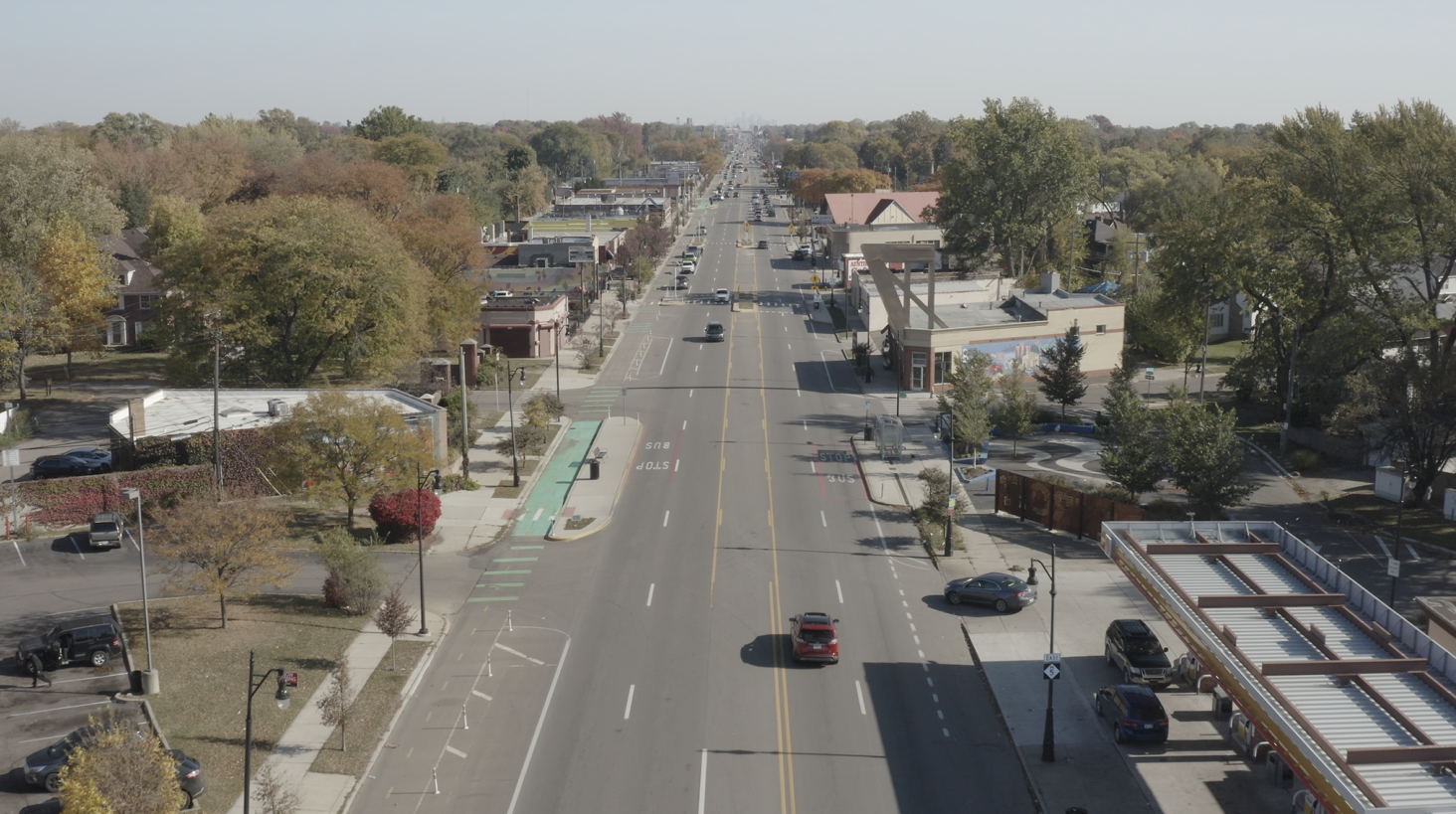 Photo of a street in Detroit