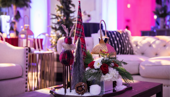 Image of decor at a holiday event